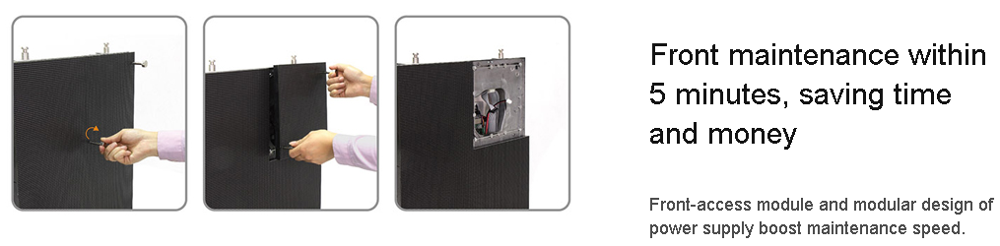 P4.81 Rental Led Display RGB Video Panel With 500*1000mm Aluminum Cabinet