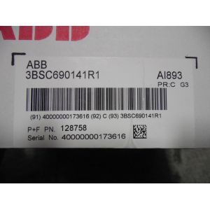 NEW ABB 3BSC690141R1 S800 I/O Analog Input Module AI893 PR:C New Original