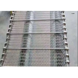 Vertical Cooling Conveyor System SS Chain Mesh Conveyor Belt Plain Weave