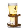 Buy cheap Horn Shaped Promotional Drinking Glasses , 20 Oz Highball Glasses With Wood from wholesalers