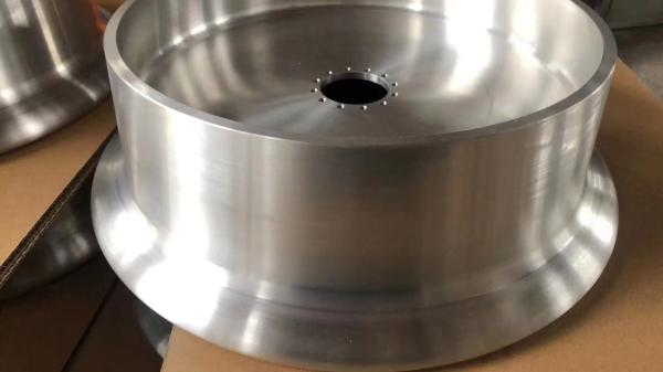 Round Forged Aluminum Alloy Wheels For Rail Trailers 6061-T6 6063 7075-T