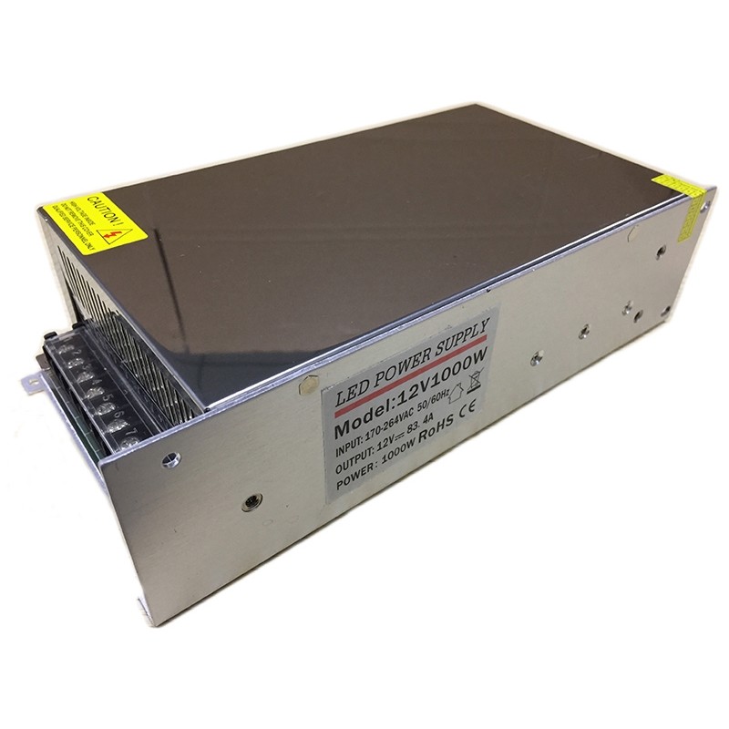 12v 1000w Indoor power supply adapters IP20 Transformer for LED Light