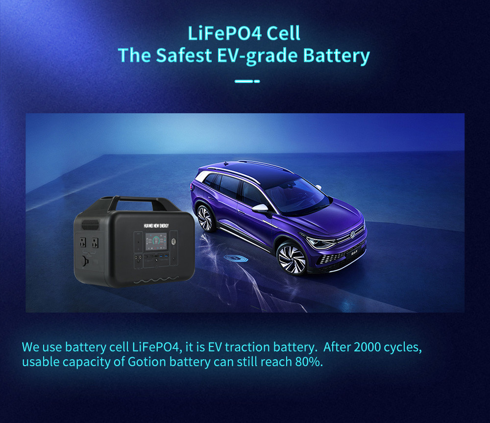 Solar Portable Energy Storage Emergency LiFePO4 Power Station 600W 110/220v