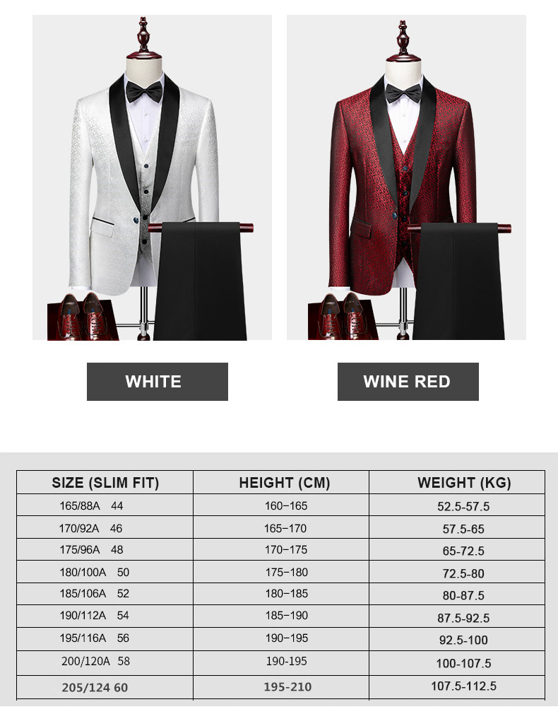 2023 LCBZ Spring Autumn Men's Suits Set with Regular Clothing Length and Zipper Fly