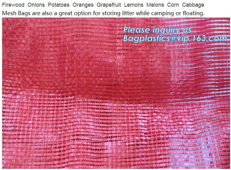 Reusable Solid Shopping Bag String Grocery Bag Shopper Cotton Tote Mesh Net Woven Portable Durable Shopping, BAGEASE