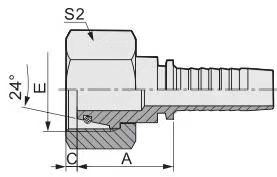 Wholesale 20511 24 Cone Oring Reusable Hydraulic Hose Fitting (NPT JIC SAE BSP BSPT METRIC)
