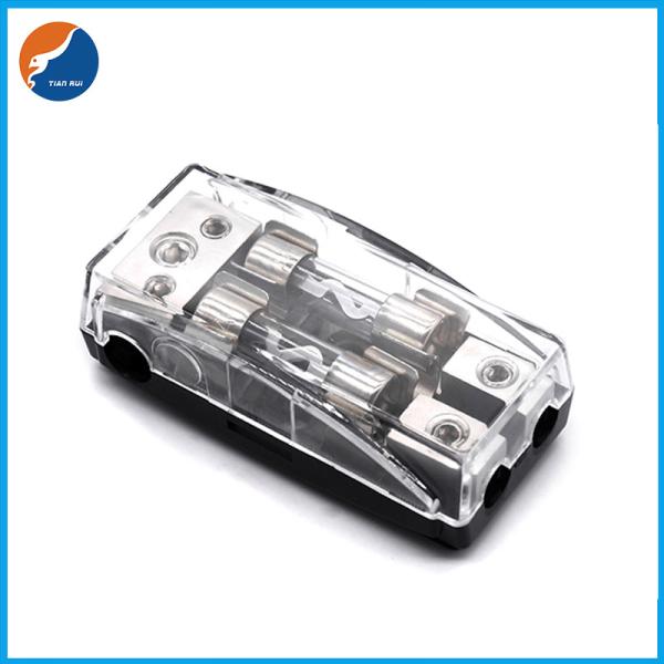 2 Positions Ways Distribution Block Car Stereo Audio 10x38mm Glass Tube AGU Fuse