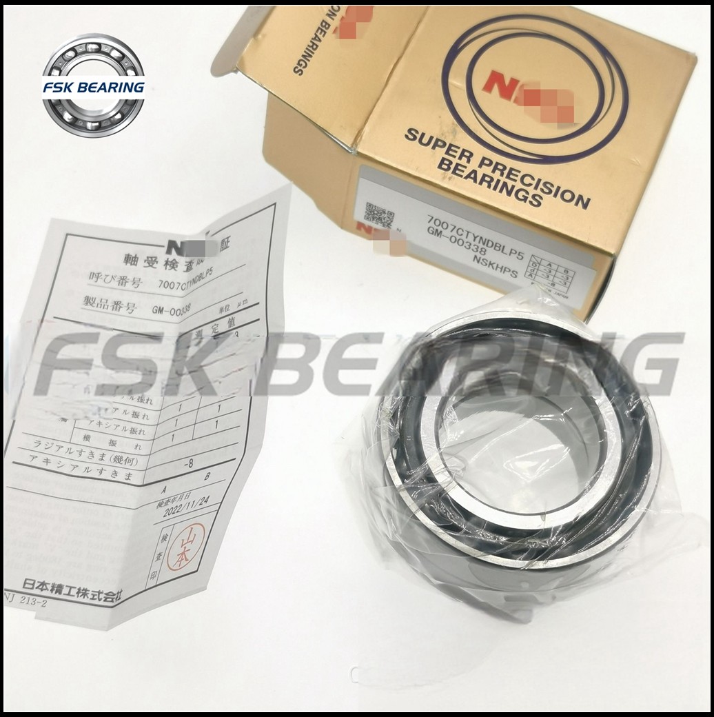 Super Precision 7007CTYNDBLP5 7007C DBLP5 Angular Contact Ball Bearing For Hydraulic Pumps