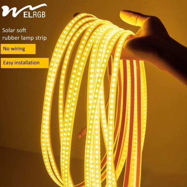 Optical Control LED Light Strip for Outdoor Courtyard Balcony ABS Material and