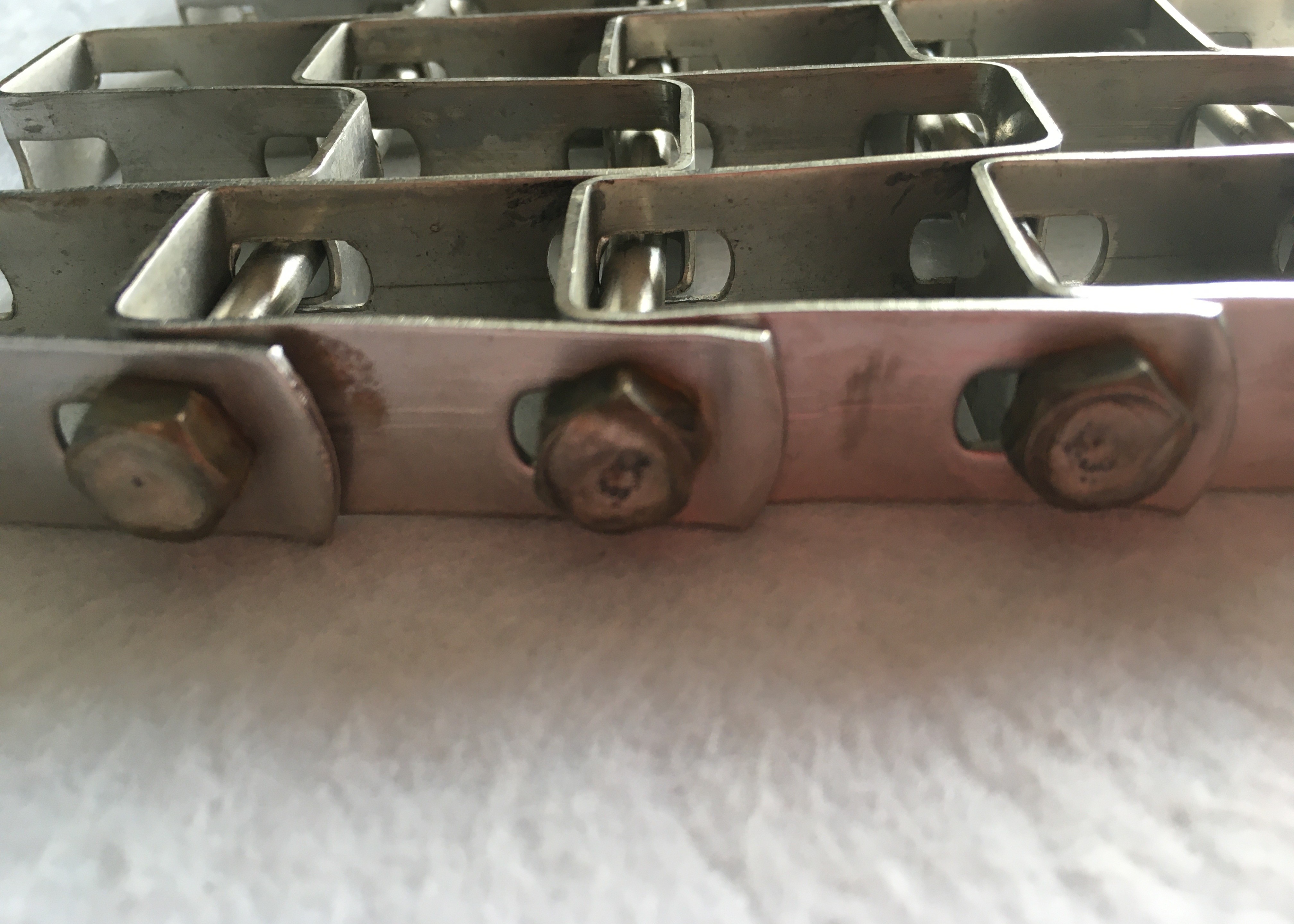 Automatic Functional SS Flat Wire Mesh Belt For Material Conveying