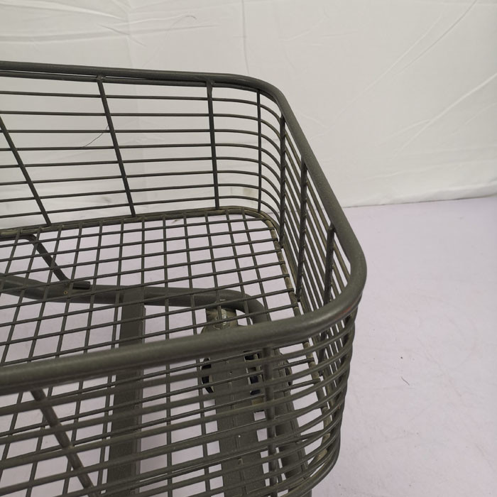 Three Baskets Lightweight Supermarket Shopping Cart 80L American Style