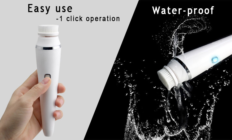 300 MAH Rechargeable Facial Cleansing Brush , Spin Brush Face Cleanser