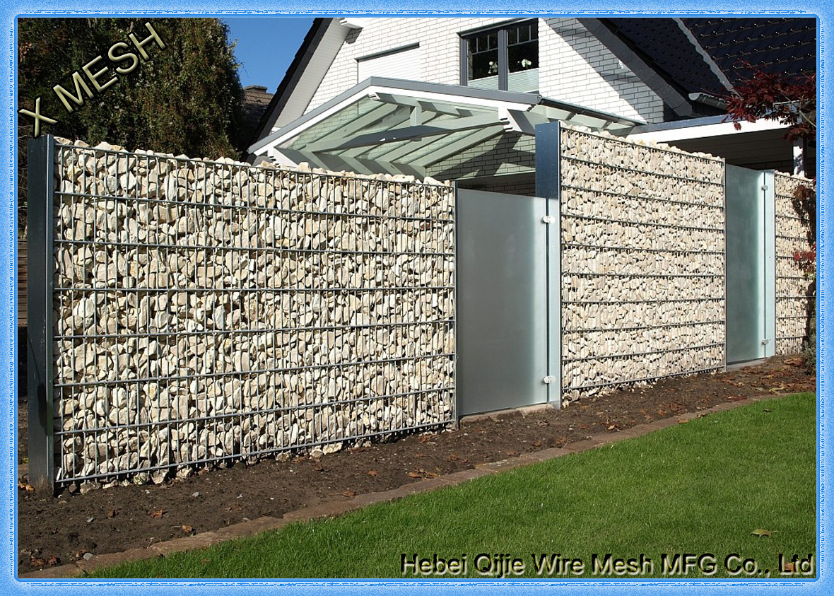 Heavy Galvanized Welded Gabion Baskets , Garden Rock Gabion Baskets Canal Lining