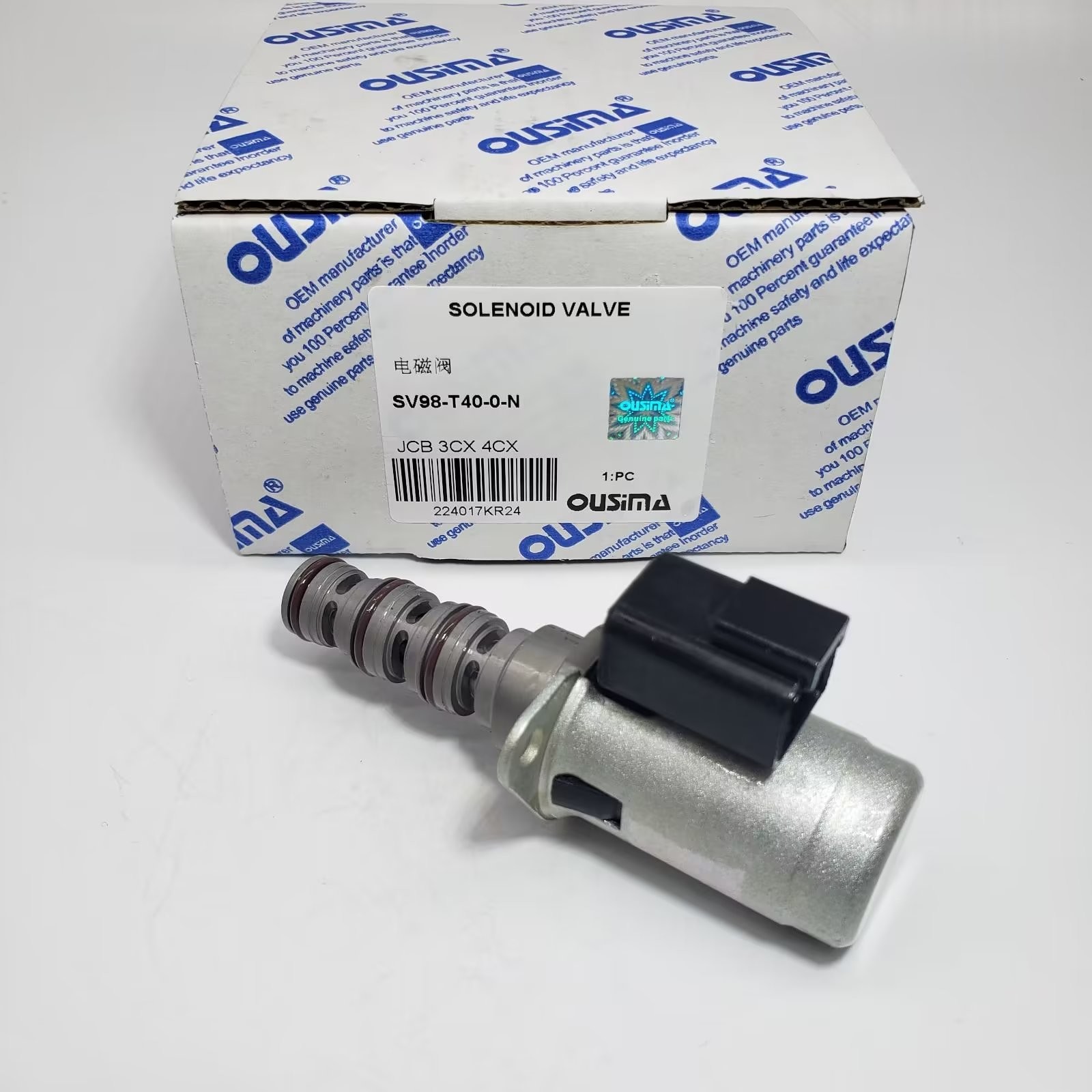 Solenoid Valve Transmission Control Valve SV98-T40 25223075 For JCB 3CX 4CX