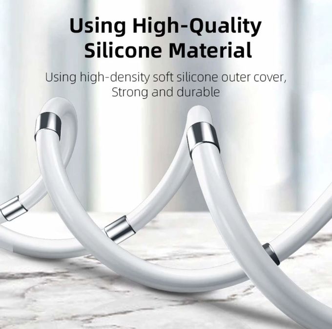 Magnetic Phone USB Charger Cable 4.7mm Storage Self Winding Retractable Charging Cable