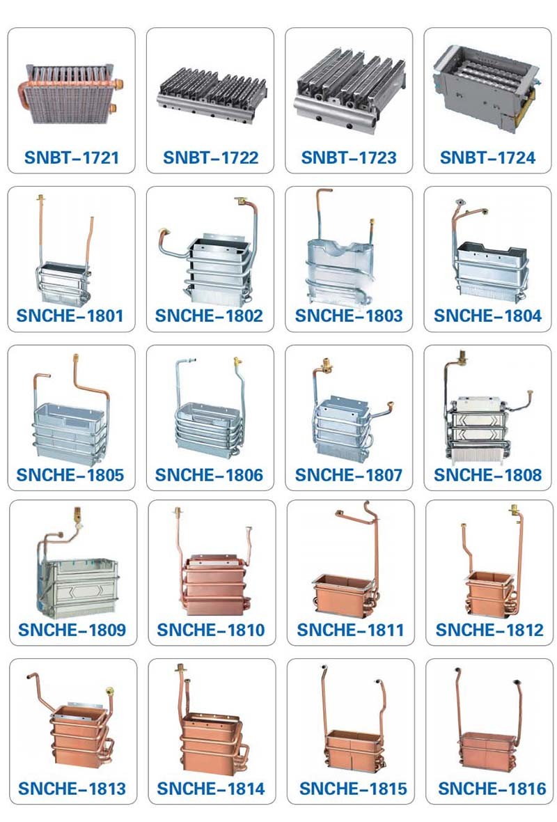 High Quality 5.5/6L Copper Hot Water Heat Exchanger Gas Water Heater Spare Parts