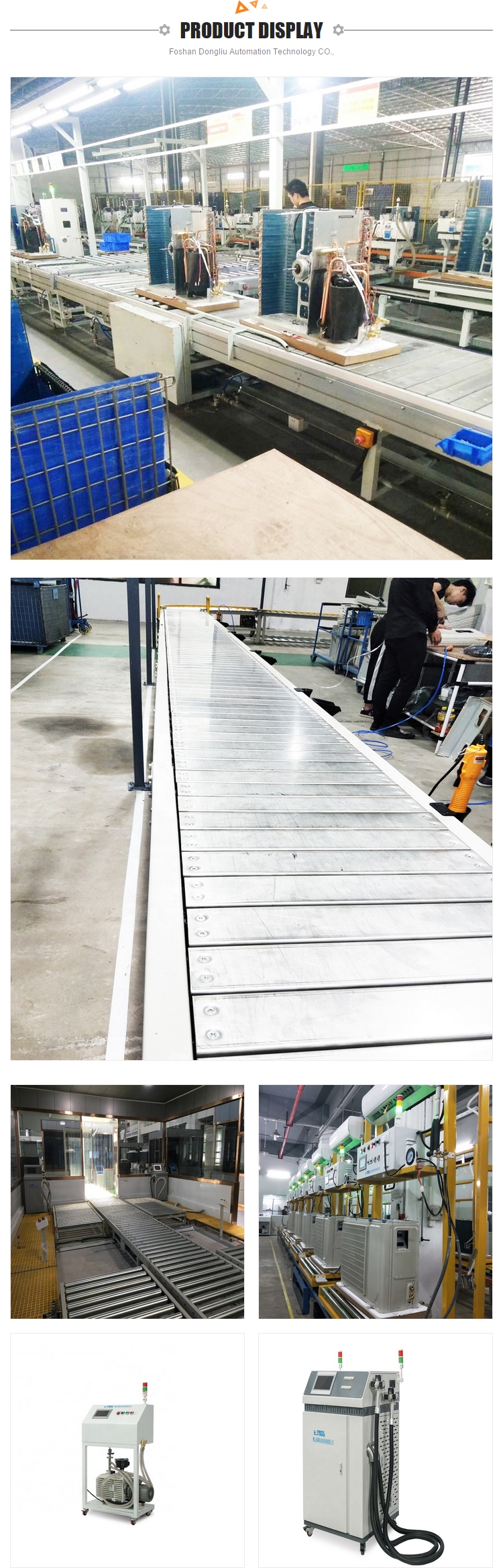 380/400 VAC Operating Voltage 2021 Split Air Conditioner Assembly Line 60000*750*700MM