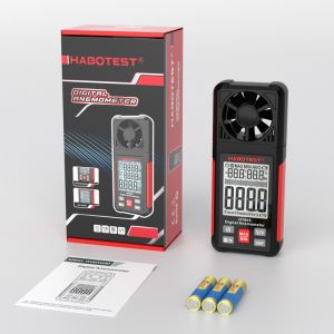 Data Hold Function HT605 Portable Digital Anemometer with Air Velocity Range 0.7