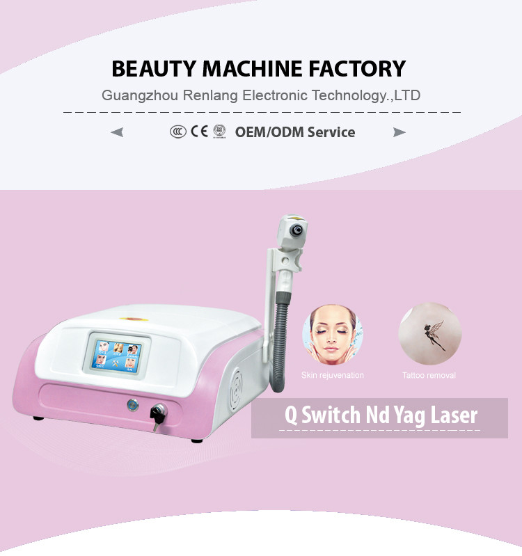 Permanent Pigmentation Q Switch Yag Tattoo Removal Machine 2000W
