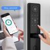 Buy cheap Black Peephole Camera Smart Fingerprint Door Lock Tuya Biometric Code Card from wholesalers