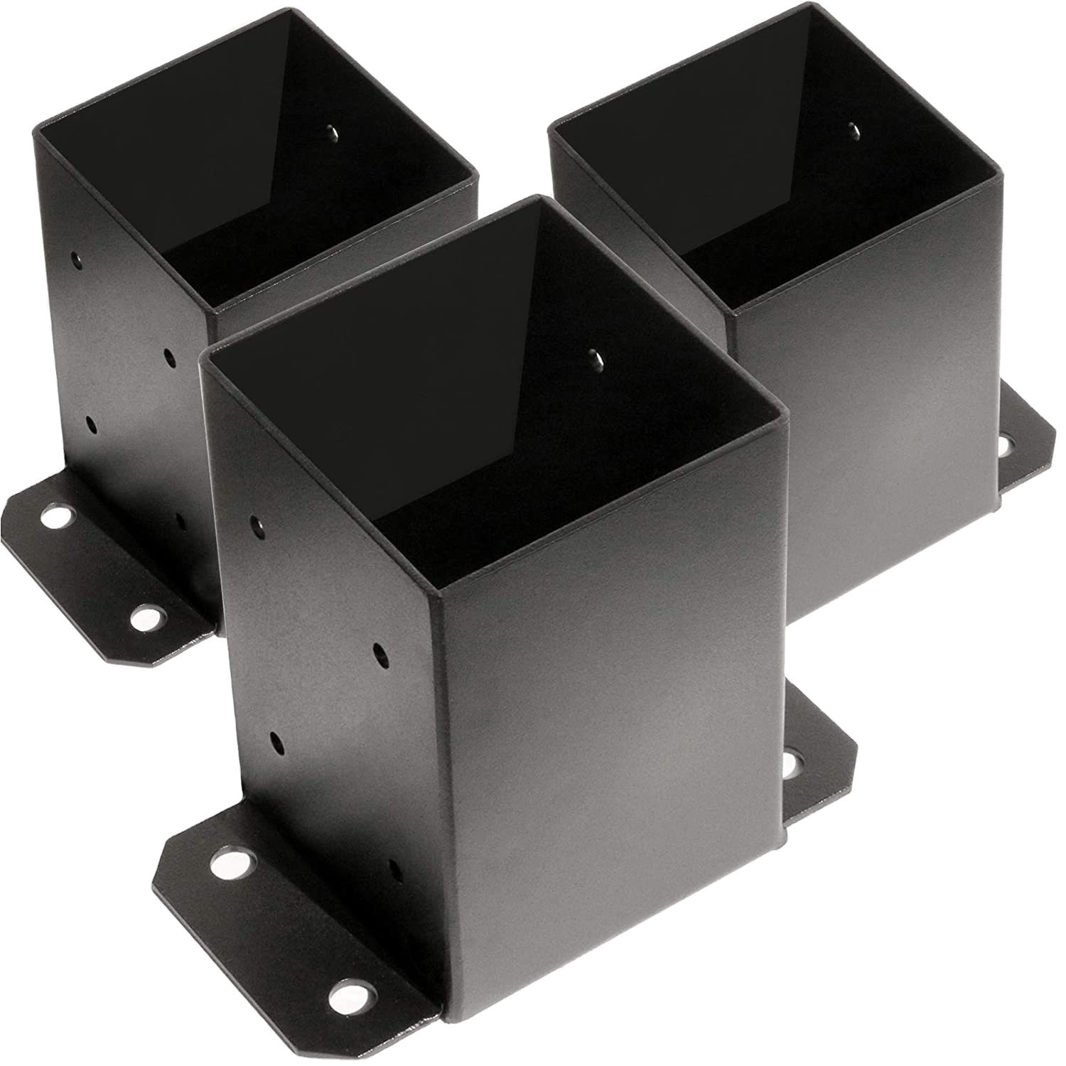 Stable 1.4KG Steel Powder Coated Anchor Support for 4x4 Wood Fence Base Bracket 7inch