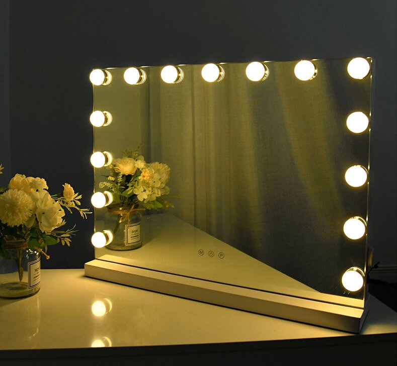 Shatterproof Hollywood Light Up Makeup Mirror Vanity Wall Mounted