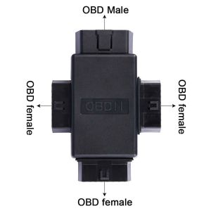 OBD2 16pin Connectors to Terminal Blocks Breakout Board DIN Rail Mounting