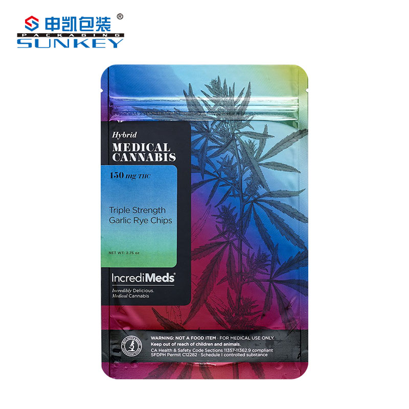 Printed Moisture Proof Packaging Waterproof Packaging Bags For Tobacco Leave Snack Food