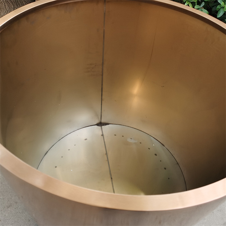 Outdoor modern luxury large round planters and flower pots