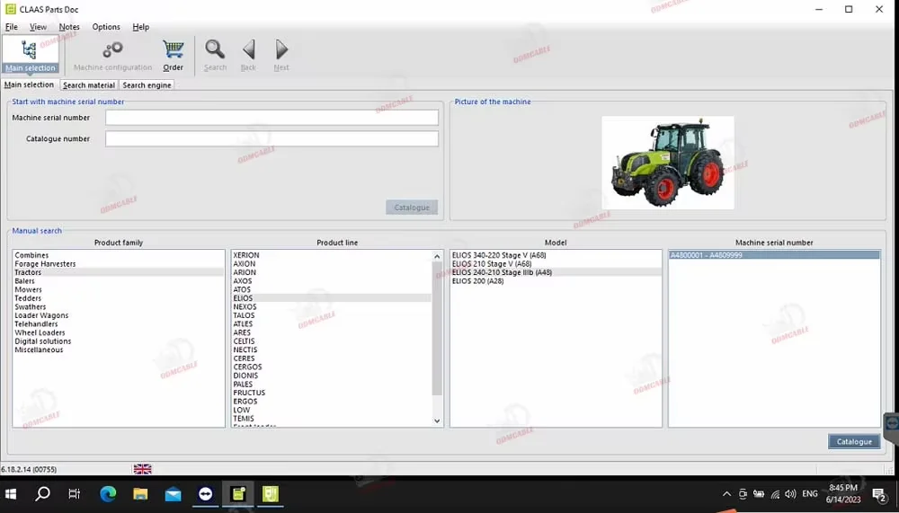 Auto Tool For Claas Diagnosis Tool Agriculture Construction CANUSB Adapter CAN4/WI-FI OBD2 Diagnostic Cable