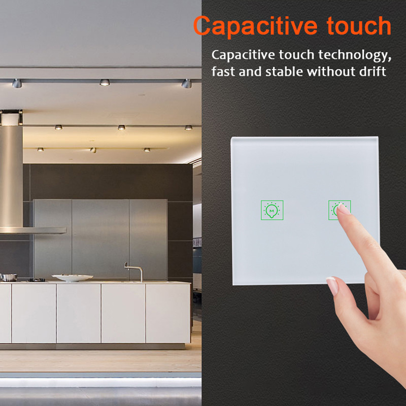 Glomarket Tuya Eu Standard Zigbee Dimmer Switch Smart Google Alexa Voice Control Remote Wall Wireless Switch