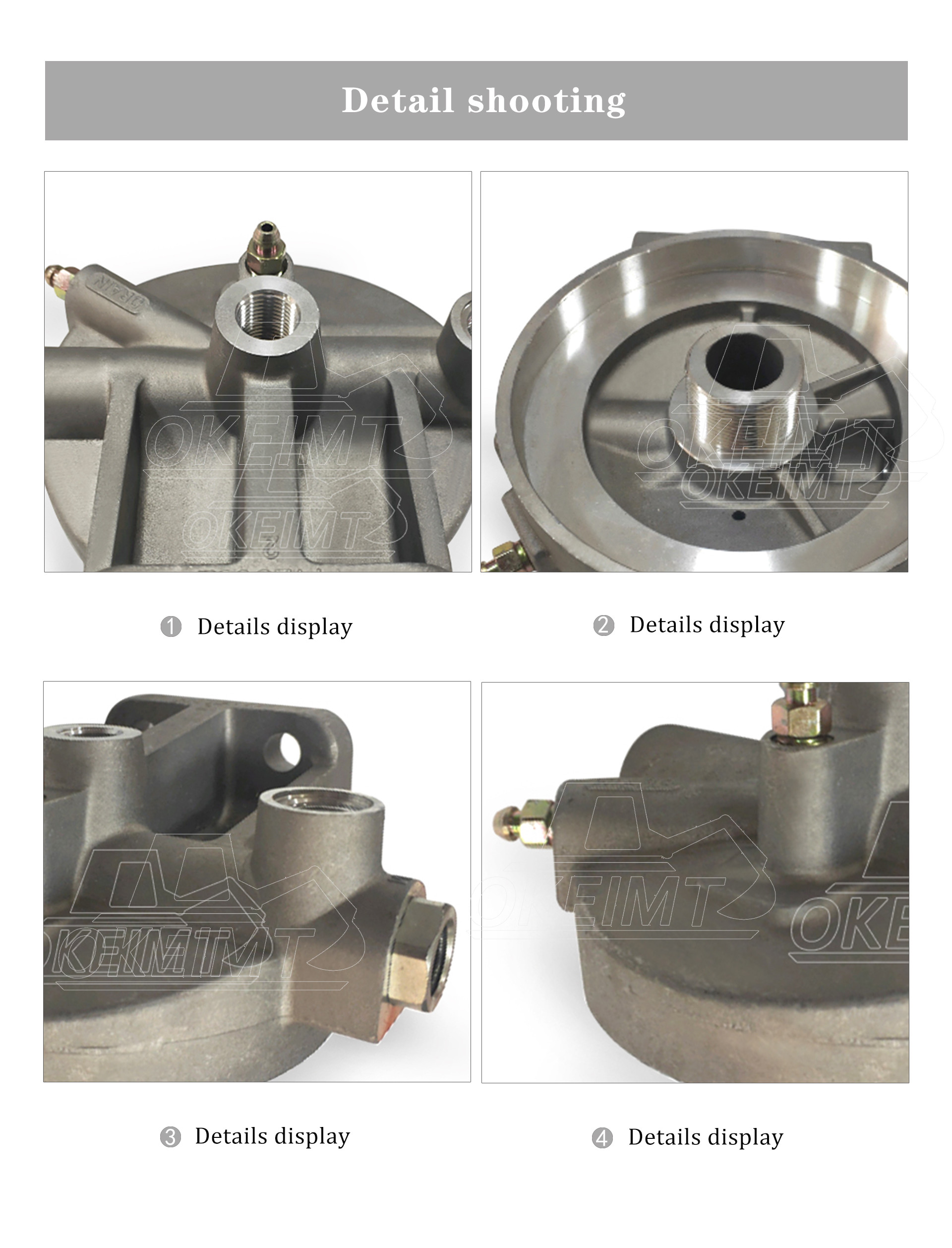 High-Quality Fuel Oil Filter Head Oil Filter Head EC460 Construction Machinery Hot Sale