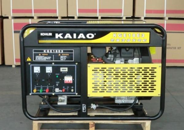 OHV 15kva 25L Fuel Tank Air Cooled Gasoline Generator Low Oil Alarm System