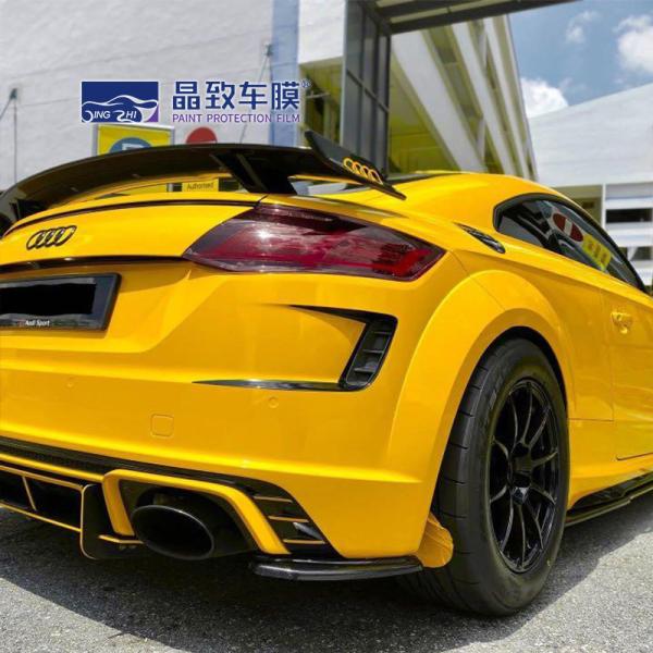 Yellow color Car Decoration Film Auto Vinyl Wrap Auto Paint Protection Glossy
