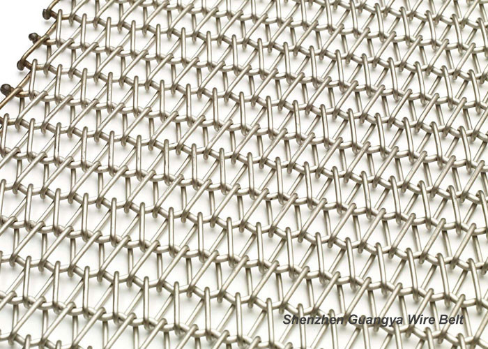 Mesh Stainless Steel Wire Belt Acid Resisting For Heat Treatment Custom Design