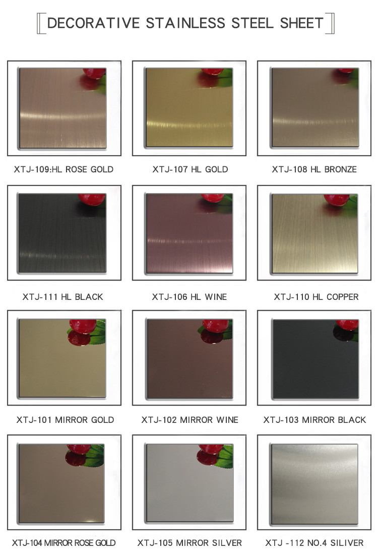 hot sale inox sheet 304 430 stainless steel sheet and plate no.4 finish