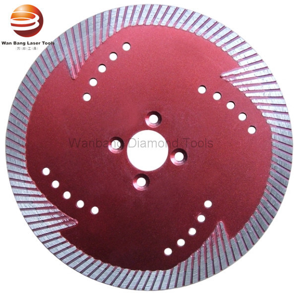 Sintered Turbo Concrete Cutting Saw Blade With Triangle Protective Teeth