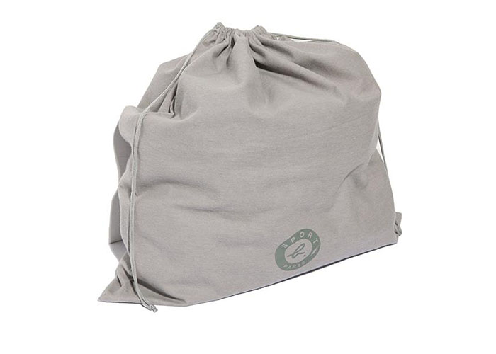 Grey Printed Portable Velvet Drawstring Bags Non Woven ODM OEM Service