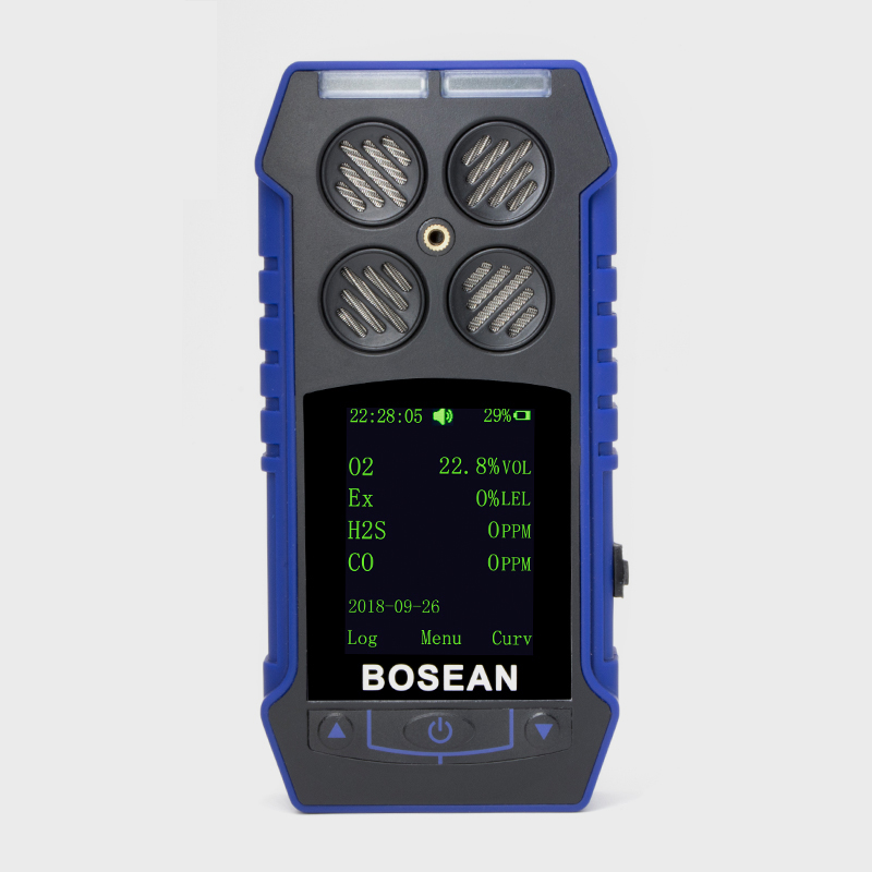 Long Life Portable Single Gas Detector For CO CO2 H2S CH4 NH3 VOC SO2 CL2