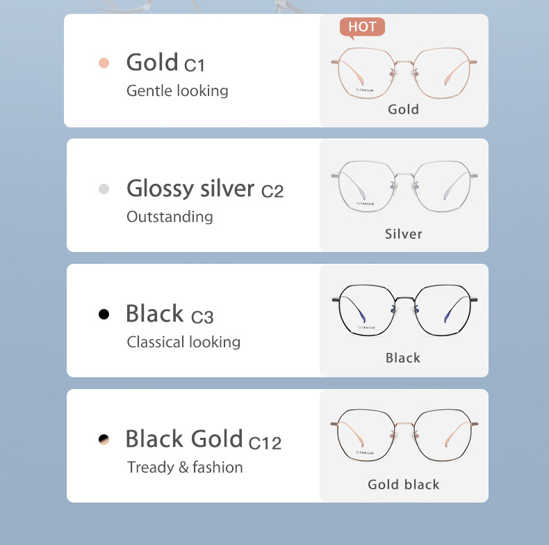 Geometric Round Full Rim Titanium Eyeglasses Prescription Trend