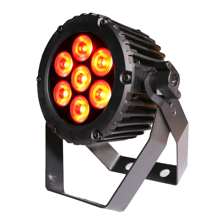 Tri Par Profile DJ Light 7 X 3W RGB 3 In1 LED Flat Par Light For Disco