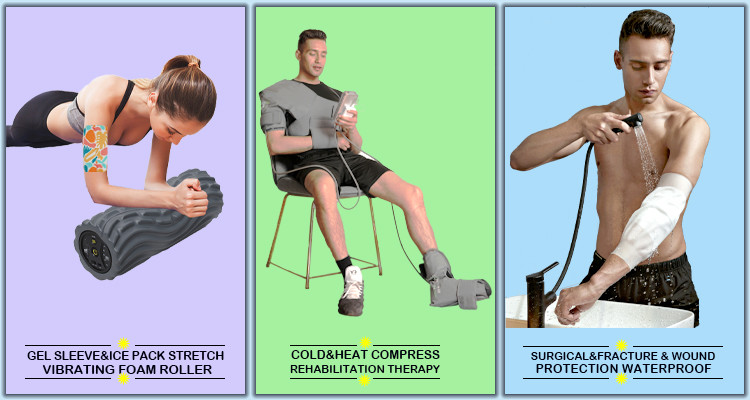 Flexible Inflammation Cold Compression Wrap Injuries Aches Swelling Sprains