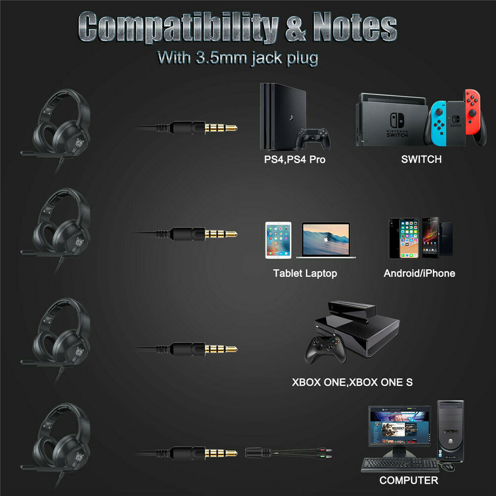 k19 32ohm 117dB Noise Cancelling Gaming Headphones