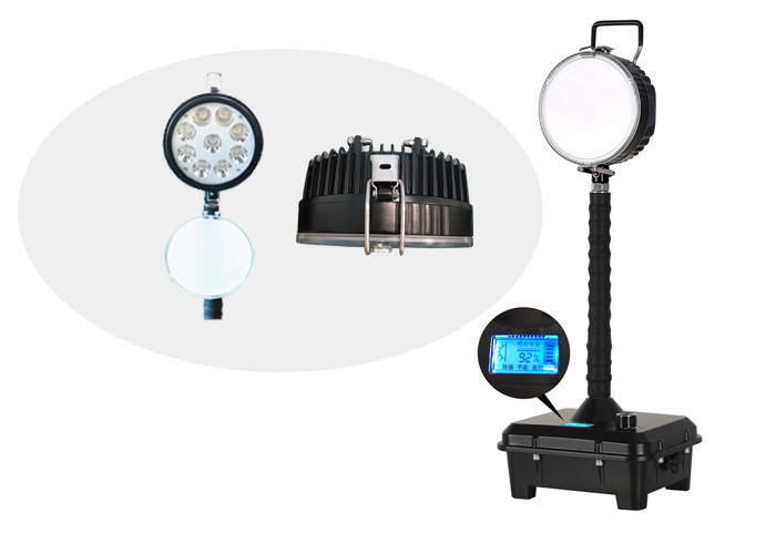 27W Rechargeble Explosion Proof LED Work Light Fixtures 3200Lm 20hrs Working Time
