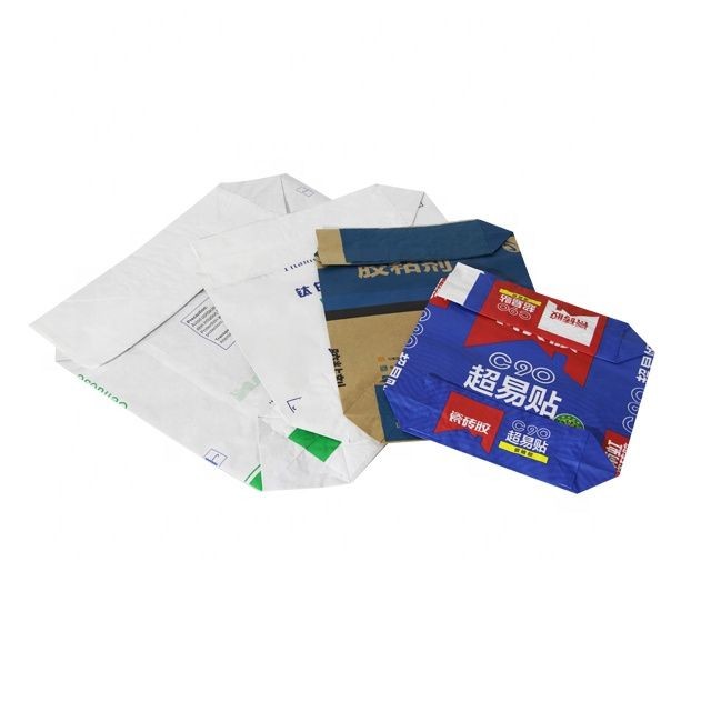 30kg Bread Wheat Flour Packaging Bag Multiwall Kraft Paper Bags Flexo Printing