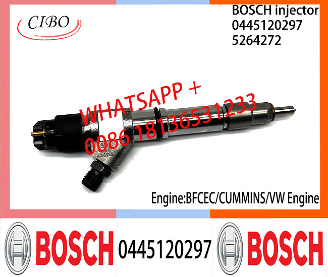 BOSCH 0445120297 Neutral Diesel Fuel Injector Assembly 0445120297 5264272 For BFCEC CUMMINS VW Engine