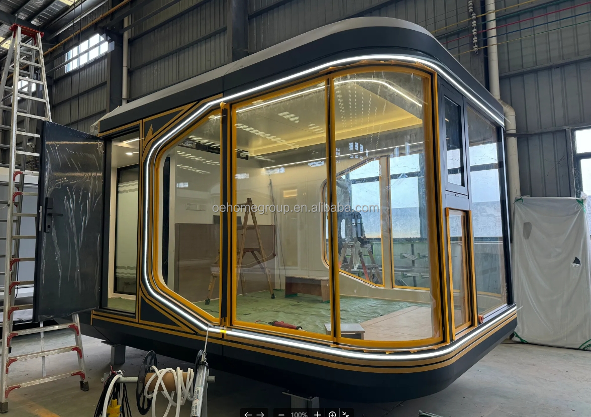 Fully Assembled Prefab Houses Customized Small Prefab House For Guard Room Prefab House Kit