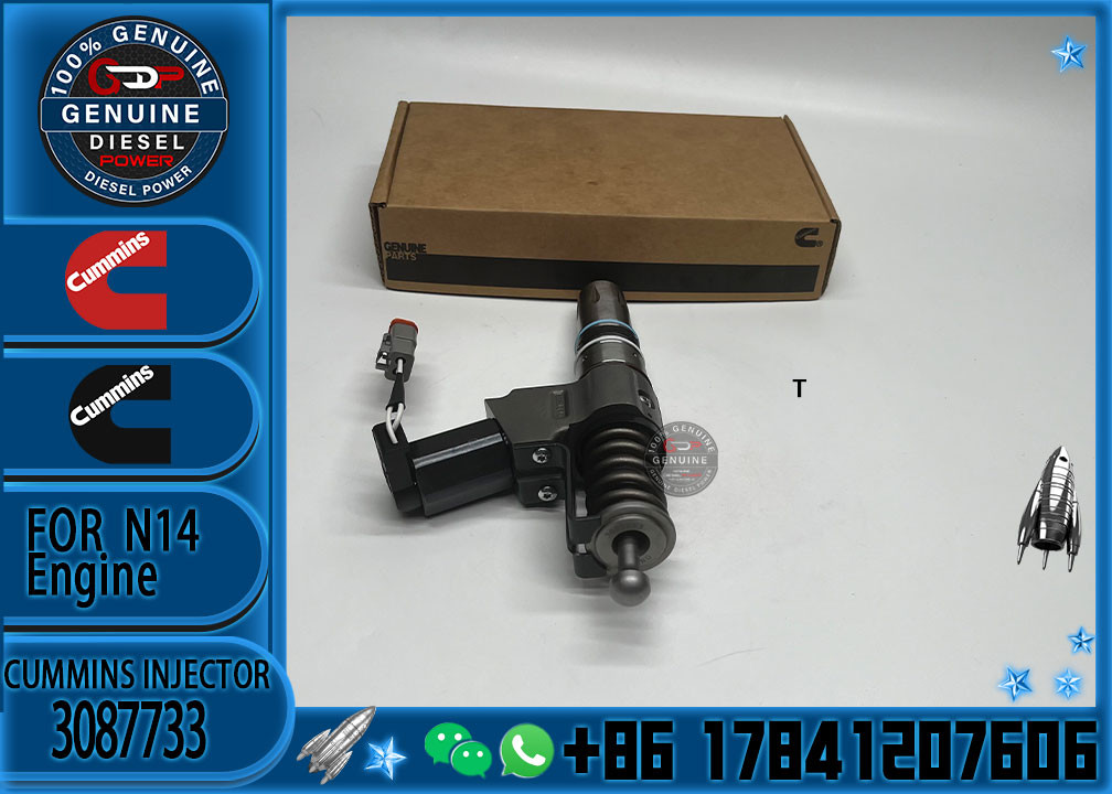 Cummins Machinery Engines Parts Cummins QSN14 Engine Injector 3087733 diesel engine fuel injector 3087733