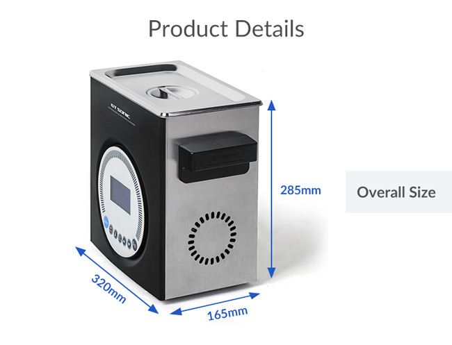Digital 3 Liter Ultrasonic Cleaner , Multi Frequency Ultrasonic Cleaner