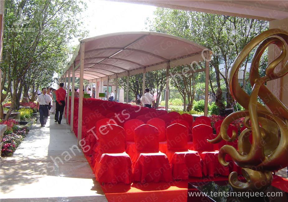4x27M Arc Shape Outdoor Party Event Tent Hard Presed Aluminum Alloy